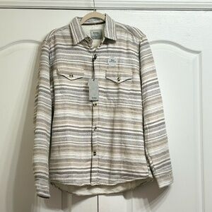 No MAD Aztec Print Sherpa Lined Button Down Jacket – Western Shacket NWT